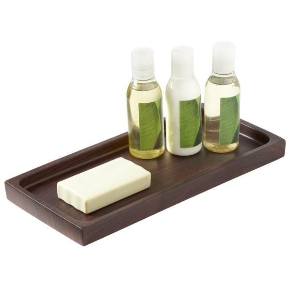 Ahşap Otel Buklet Tepsisi - Guest Amenities Buklet Tray - Görsel 5