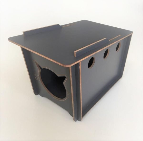 İndigo Kedi Evi Kulübesi Minderli 32x52 Cm x 32cm(h) - Görsel 2