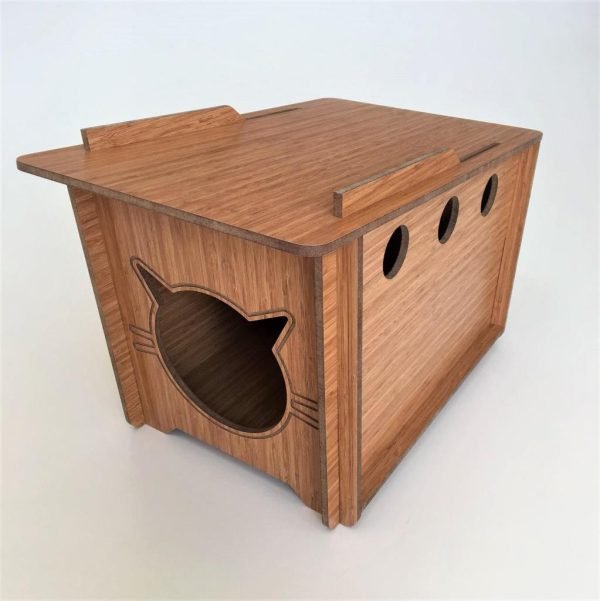 İndigo Kedi Evi Kulübesi Minderli 32x52 Cm x 32cm(h) - Görsel 3