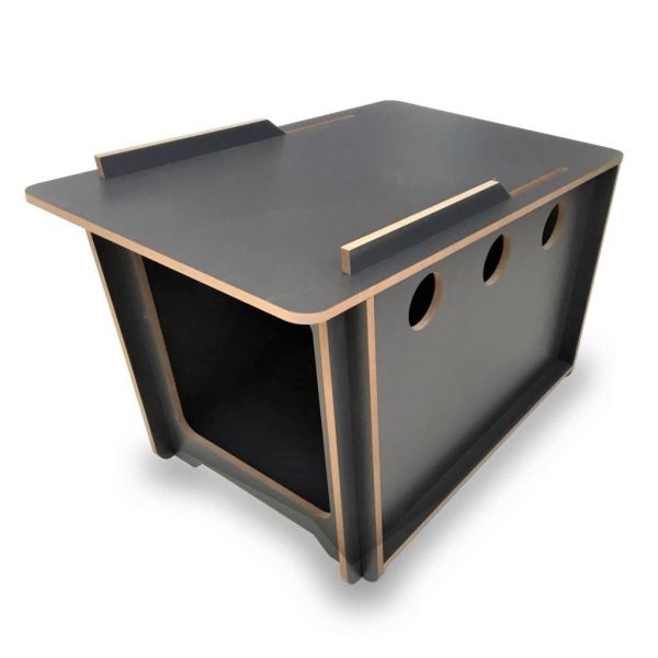 İndigo Küçük Irk Köpek Evi Kulübesi Minderli 32x52 Cmx32cm(h)