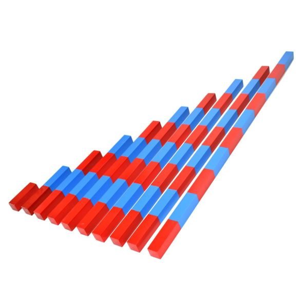 Montessori Sayı Çubuğu 10 cm Ritmik Matematik Materyali - Görsel 3