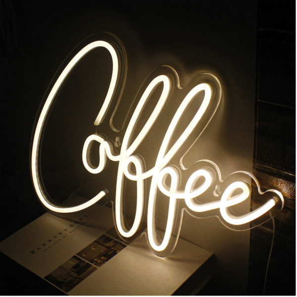Coffee Neon Led Tabela Dekoratif Aydınlatma