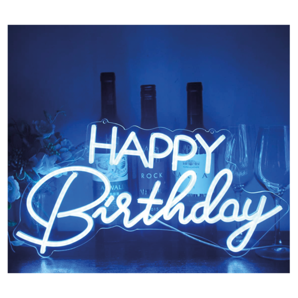 Happy Birthday Neon Led Tabela Dekoratif Aydınlatma